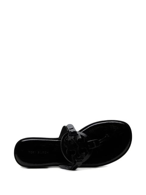 Tory Burch logo-plaque sandals - Black