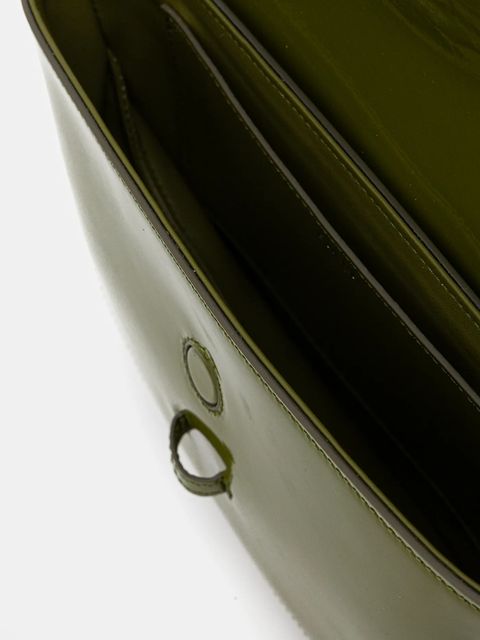 Bally torebka skórzana kolor zielony WAS045