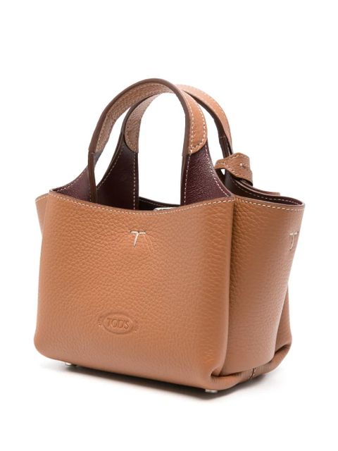 Tod's mini Apa leather tote bag - Brown - zdjęcie produktu nr 2