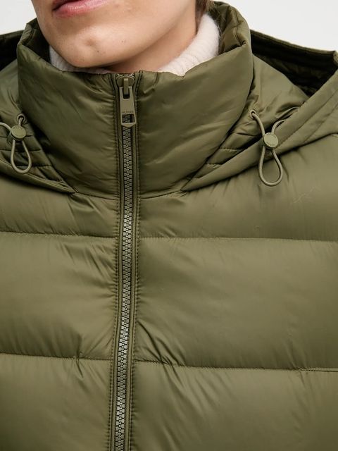 Tommy Hilfiger kurtka puchowa kolor zielony zimowa WW0WW43581