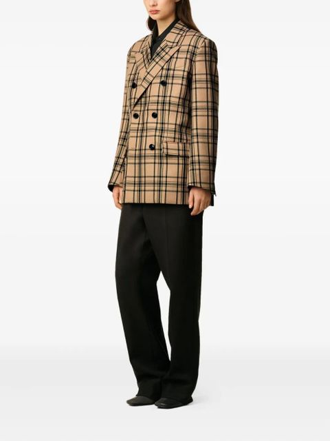AMI Paris checked double-breasted blazer - Neutrals - zdjęcie produktu nr 2
