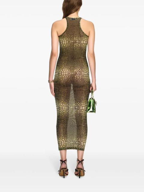 Off-White Croco dress - Green