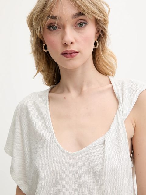 IRO top damskie kolor biały WM16MARRY