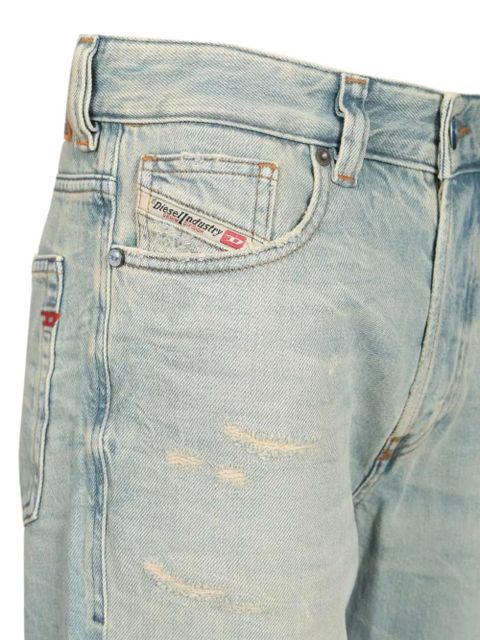 Diesel logo-patch wide-leg jeans - Blue