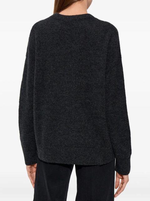 Diesel M-Areeta logo cut-out sweater - Grey