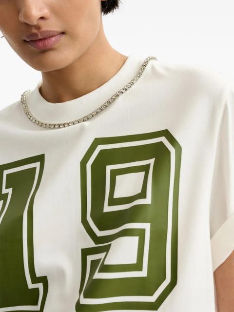 Essentiel Antwerp Jisos number-print T-shirt - White