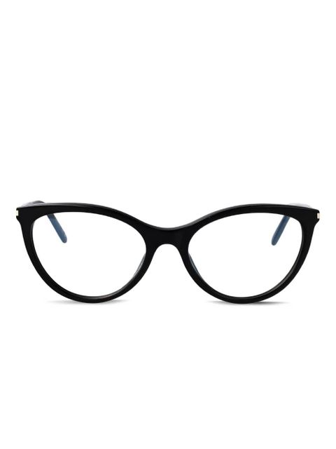 Saint Laurent Eyewear cat-eye frame glasses - Black - zdjęcie produktu nr 1