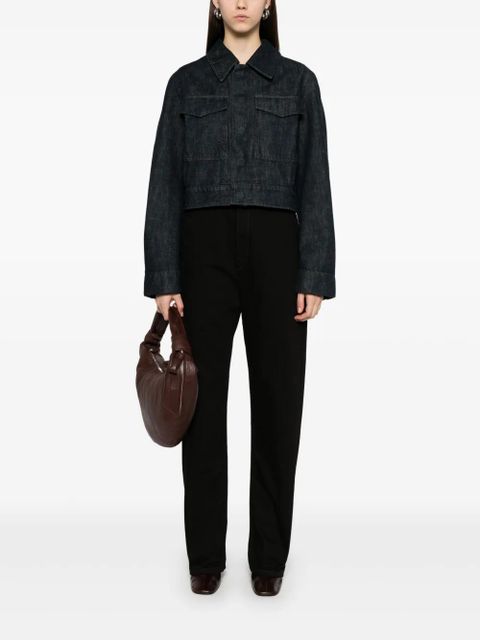 LEMAIRE Two Pocket cropped jacket - Blue - zdjęcie produktu nr 2