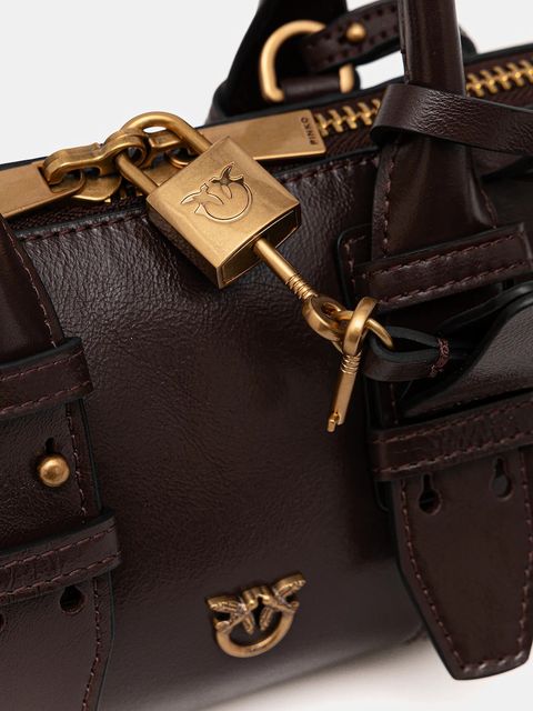 Pinko torebka skórzana Horizontal