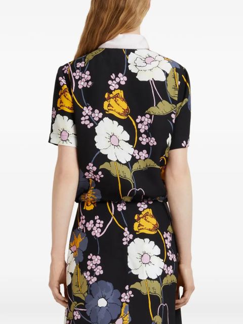 Marni floral blouse - Black