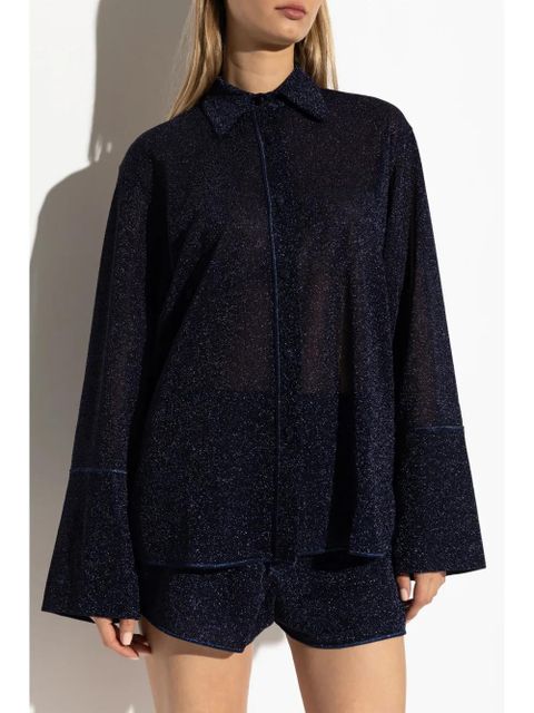 Oséree lurex shirt - Blue