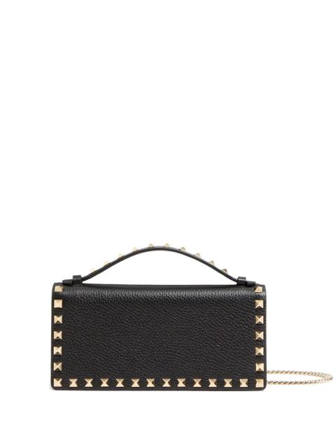 Valentino Garavani Rockstud wallet-on-chain - Black - zdjęcie produktu nr 1