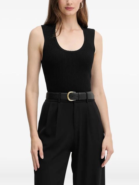 TWINSET ribbed tank top - Black - zdjęcie produktu nr 1