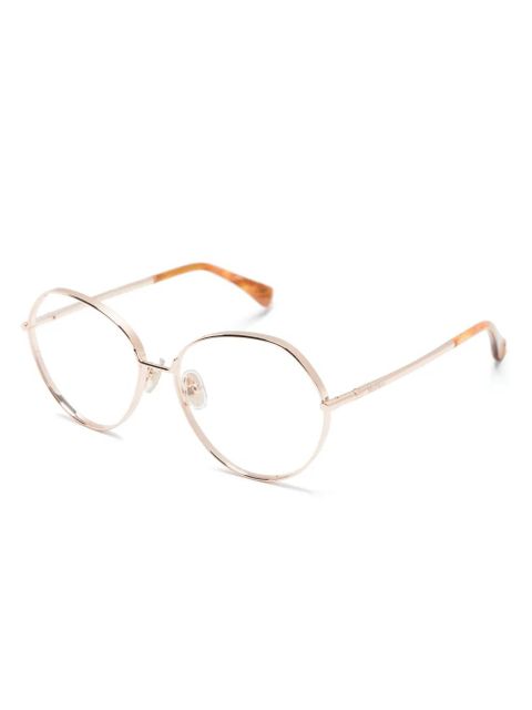 Max Mara Eyewear 5139 geometric-frame glasses - Gold - zdjęcie produktu nr 2