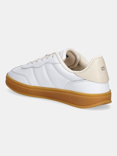 Tommy Hilfiger sneakersy skórzane TH PREMIUM HERITAGE SNEAKER damskie kolor biały FW0FW08755