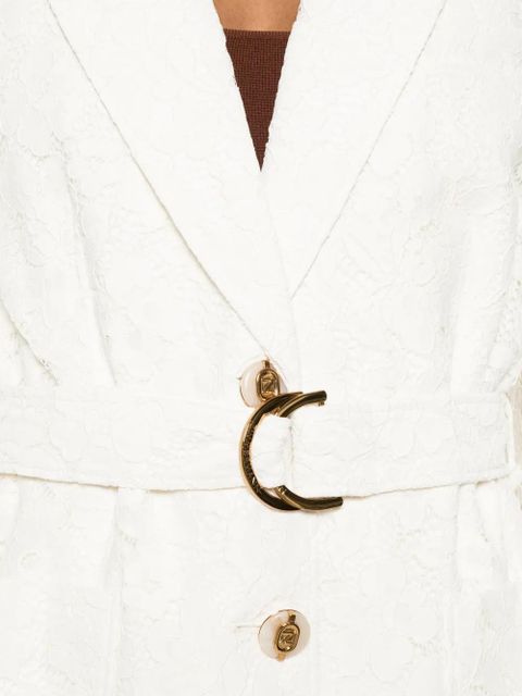 ZIMMERMANN Luna belted blazer - Neutrals