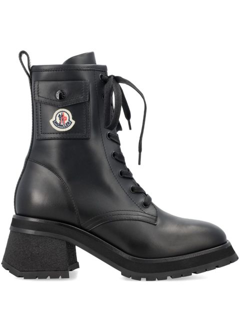 Moncler Gigi pocket-detail combat boots - Black - zdjęcie produktu nr 1