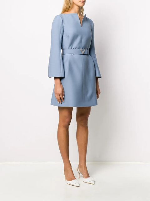 Valentino Garavani V belted dress - Blue