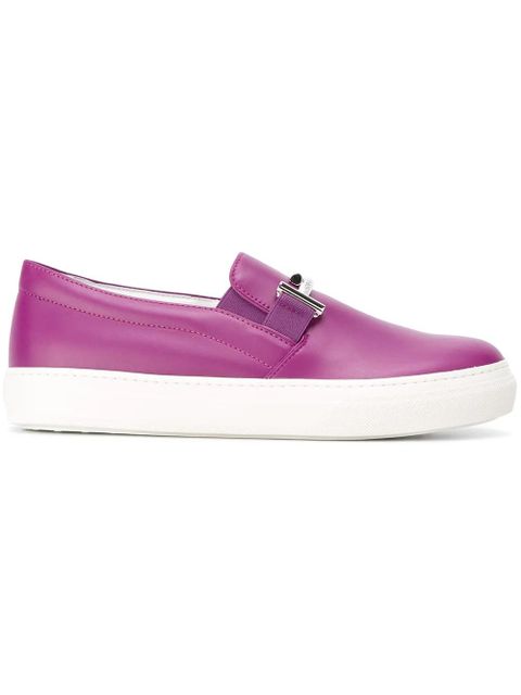 Tod's metallic detailing slip-on sneakers - Pink - zdjęcie produktu nr 1