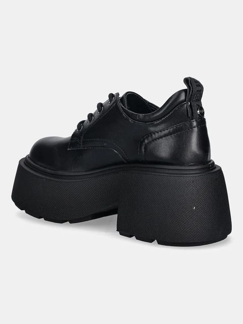 Buffalo półbuty Vicious Lace Up Lo damskie kolor czarny na platformie 1622483-BLK
