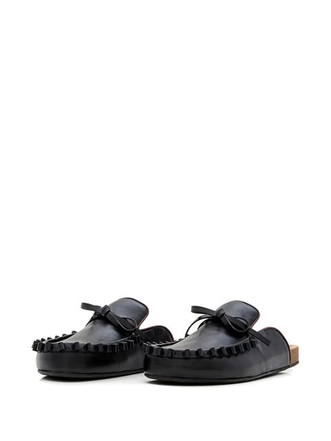 JW Anderson bow tie leather mules - Black - zdjęcie produktu nr 2