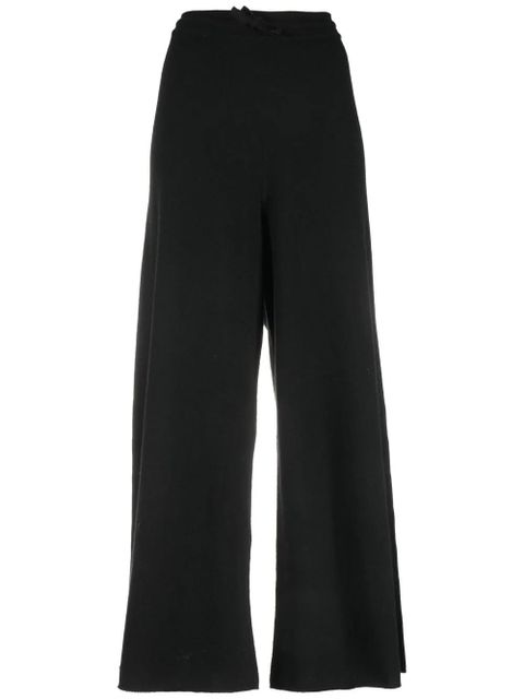 Jil Sander wide-leg knitted trousers - Black - zdjęcie produktu nr 1