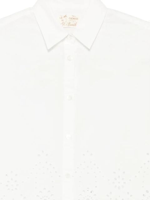 MC2 Saint Barth broderie-anglaise shirt - White