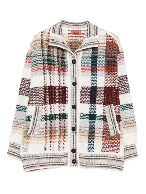 Missoni plaid-pattern cardigan - White - zdjęcie produktu nr 1