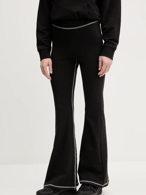 Puma spodnie damskie kolor czarny gładkie 629809