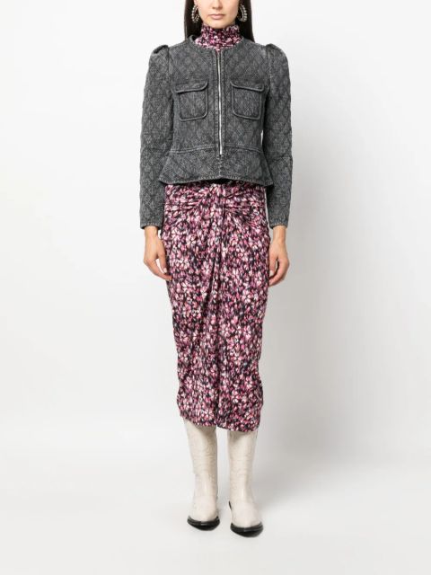 MARANT ÉTOILE Deliona chambray jacket - Grey