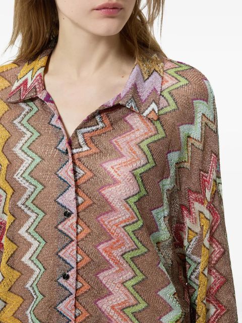 Missoni zig-zag patterned blouse - Neutrals - zdjęcie produktu nr 2