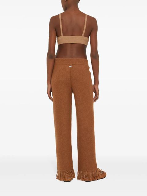 Alanui wide-leg trousers - Brown