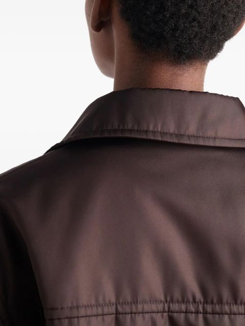 Prada Re-Nylon triangle-logo jacket - Brown