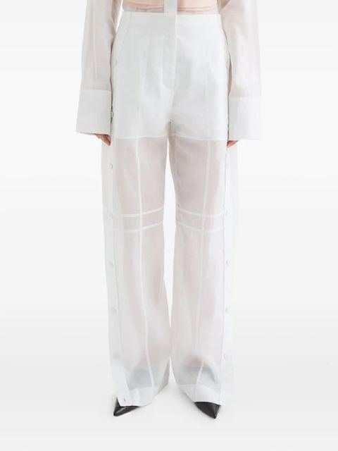 Jil Sander cotton trousers - White