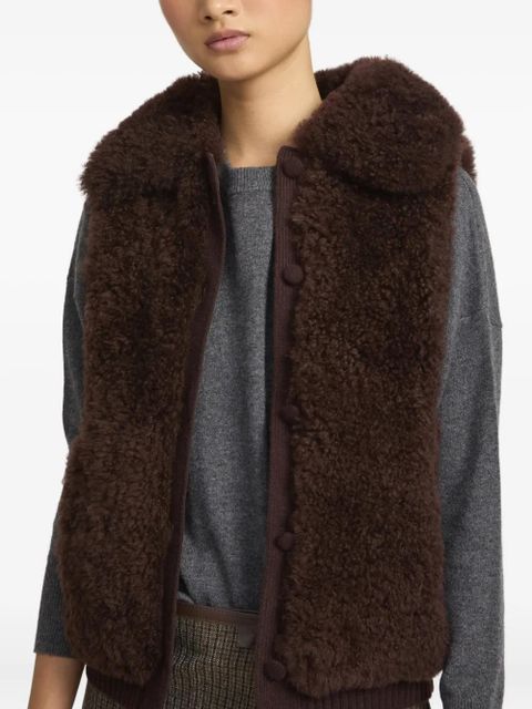 Yves Salomon cashmere gilet - Brown - zdjęcie produktu nr 1