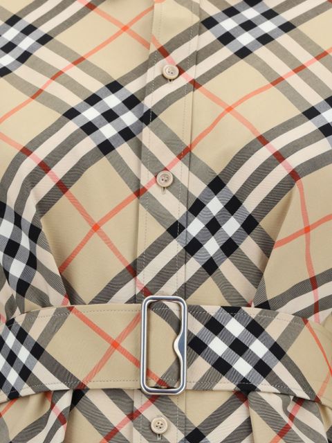 Burberry Vintage Check cotton shirtdress - Brown
