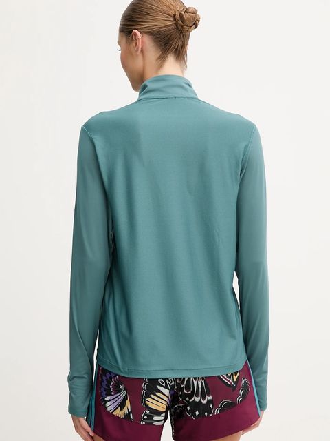 adidas Performance bluza do biegania Own The Run damska kolor zielony gładka JX2255