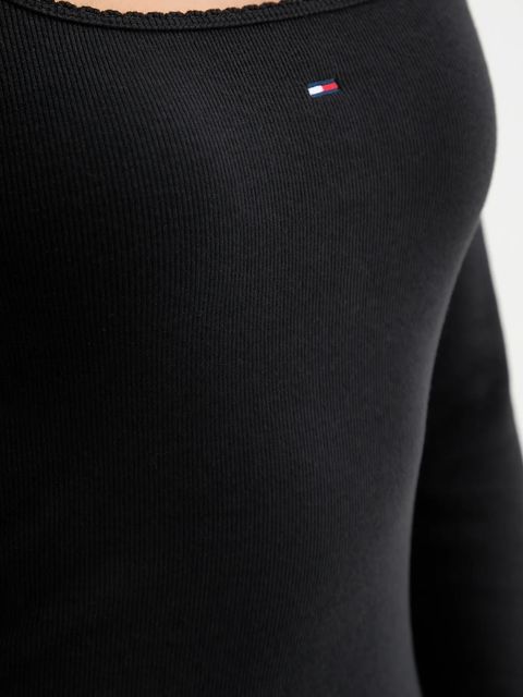 Tommy Jeans sukienka kolor czarny midi prosta DW0DW21915