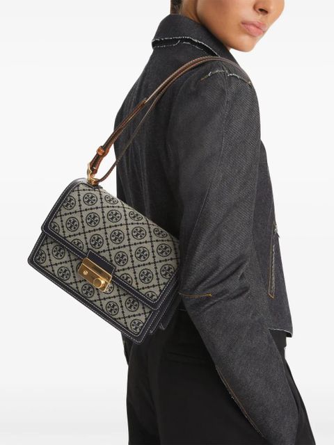 Tory Burch T Monogram shoulder bag - Blue