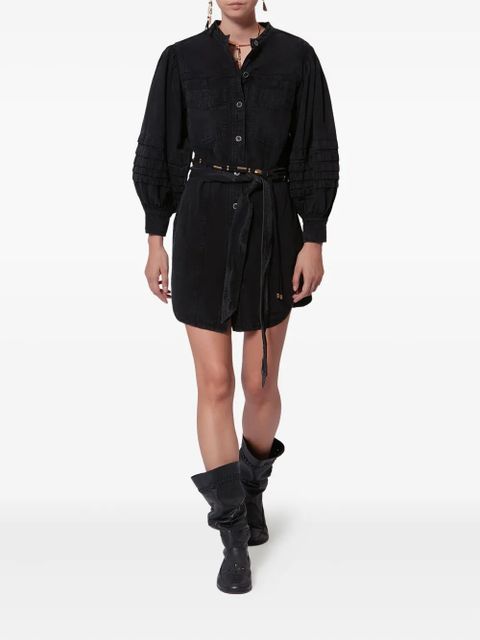 MARANT ÉTOILE Moe ruffle-details mini dress - Black