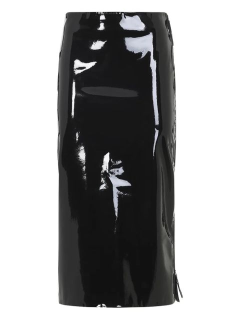 The Frankie Shop Samantha zip-fastening midi skirt - Black - zdjęcie produktu nr 1