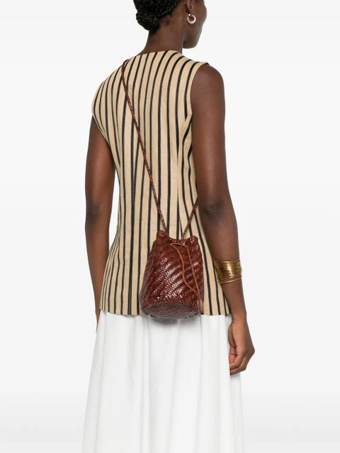 DRAGON DIFFUSION Pompom Double Jump bucket bag - Brown - zdjęcie produktu nr 2