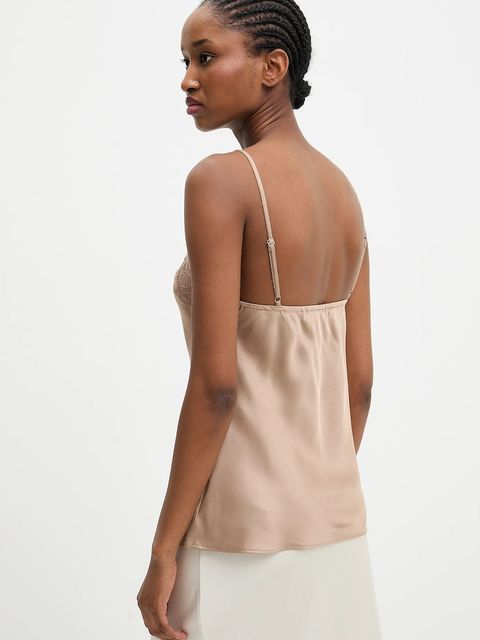 Answear.LAB bluzka damska kolor brązowy gładka