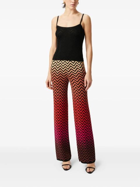 Missoni Zigzag-pattern trousers - Black