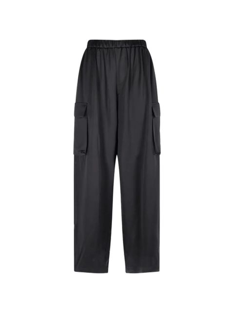 The Frankie Shop Delny satin cargo pants - Black - zdjęcie produktu nr 1