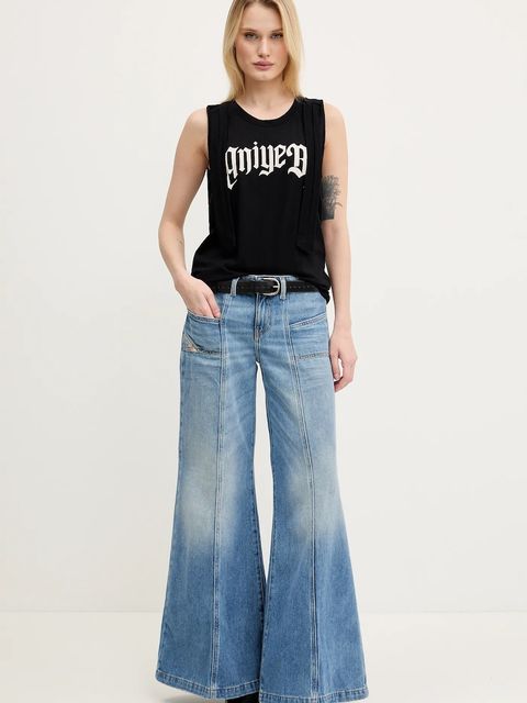 Aniye By top bawełniany kolor czarny 185652 - zdjęcie produktu nr 2