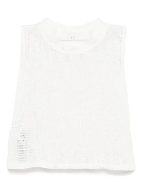 MM6 Maison Margiela mesh tank top - White - zdjęcie produktu nr 2