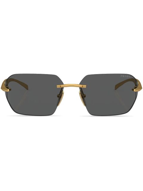Prada Eyewear Runway frameless sunglasses - Gold - zdjęcie produktu nr 1