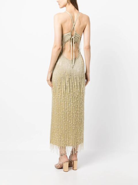 Cult Gaia Zion knitted dress - Gold