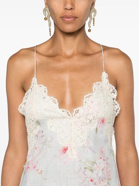 ZIMMERMANN Halliday floral-print maxi dress - Blue